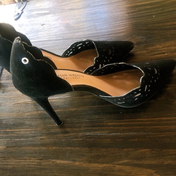 Christian Siriano Real Leather And Suede Heels 🐆 - Picture 5 of 10